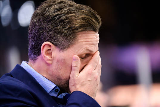 Färjestads assisterande tränare Thomas Rhodin deppar