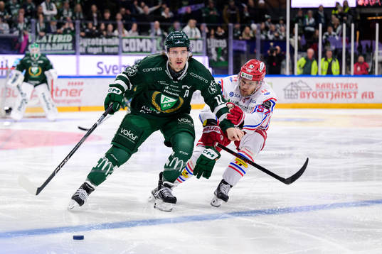 Färjestads Joakim Nygård och Timrås Anton Wedin