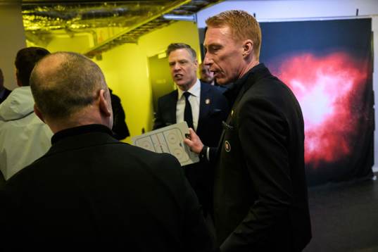 Luleås tränare Thomas Berglund och Växjös assisterande