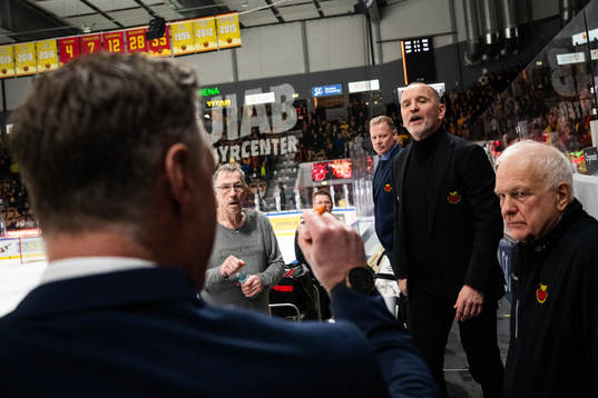 Växjös assisterande tränare Nicklas Rahm och Luleås