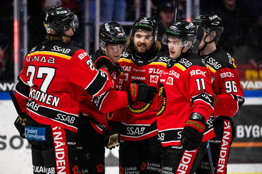 Luleås Jesper Sellgren, Adam Brodecki och Nikola Pasic