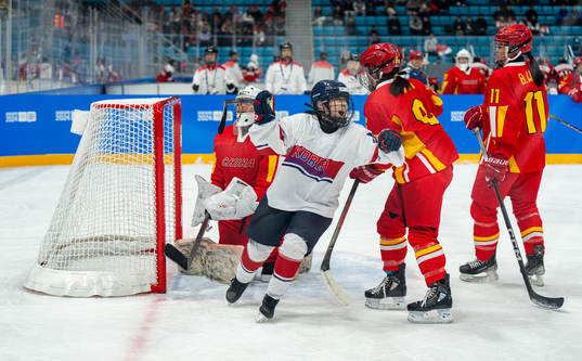 A handout photo made available by the Olympic Information