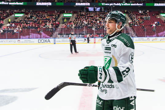 Färjestads Joel Nyström jublar