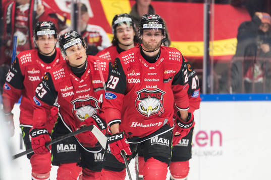Malmö Redhawks Kim Rosdahl jublar