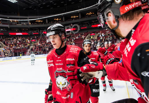 Malmö Redhawks Fredrik Händemark jublar
