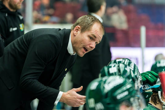 Färjestads tränare Thomas Mitell