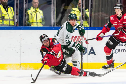Malmö Redhawks Fredrik Händemark och Färjestads Lucas