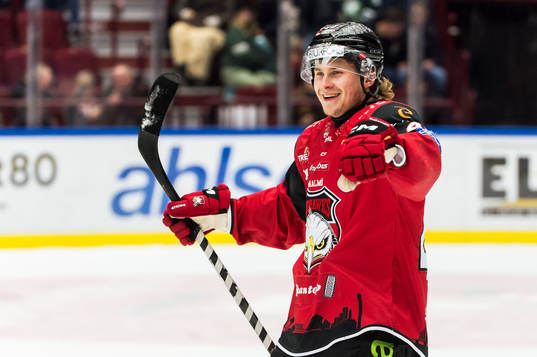 Malmö Redhawks Lauri Pajuniemi jublar