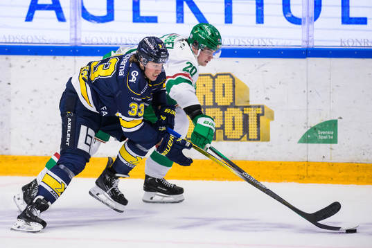 HV71s Måns Lindbäck och Rögles Lian Bichsel