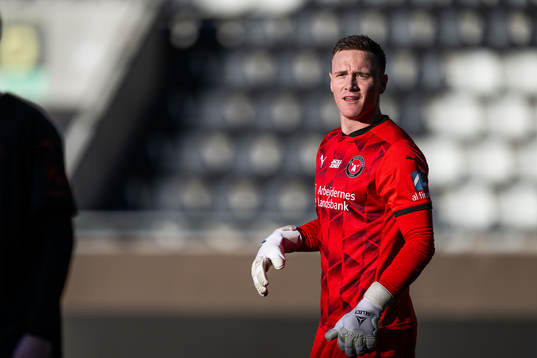 Midtjyllands målvakt Oscar Hedvall