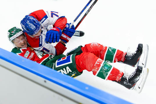 Frölundas Carl Klingberg och Oskarshamns Viktor Lodin