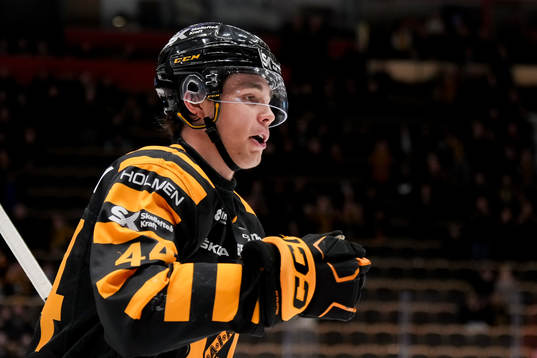 Skellefteås Elias Salomonsson jublar