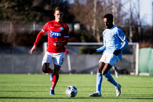 Silkeborgs Oliver Sonne och Malmö FFs Taha Ali