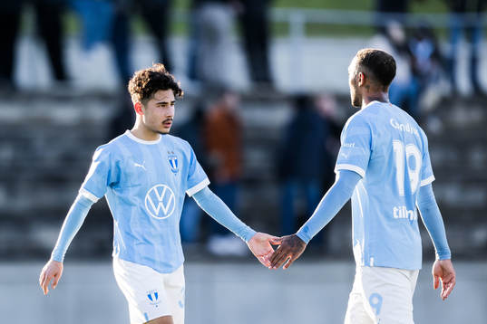 Malmö FFs Adrian Skogmar och Derek Cornelius