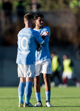 Malmö FFs Anders Christiansen och Sergio Pena