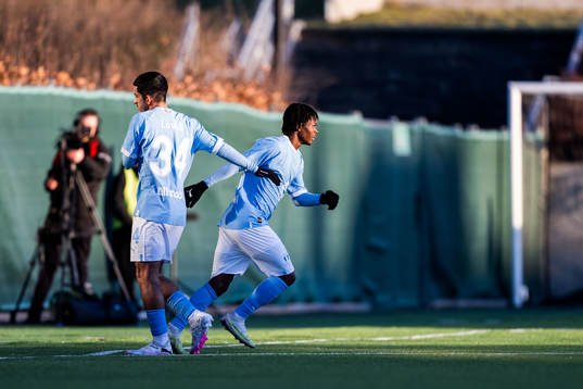 Malmö FFs Zakaria Loukili och Banabas Tagoe
