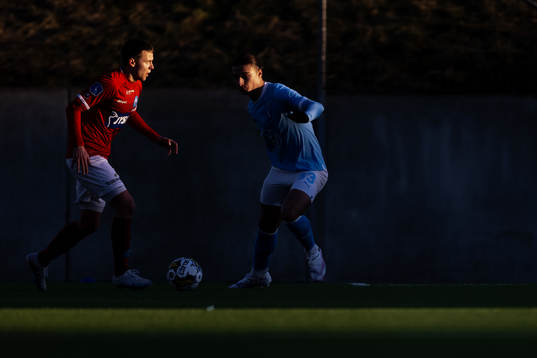 Silkeborgs Anders Dahl och Malmö FFs Elison Makolli
