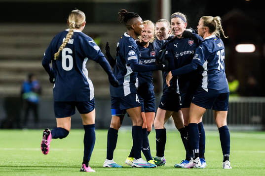 Olivia Schough of FC Rosengård celebrates