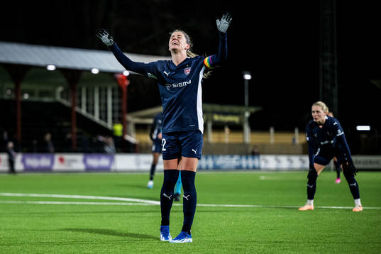 Olivia Schough of FC Rosengård looks dejected