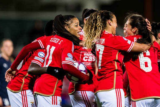Jéssica Silva of Benfica celebrates