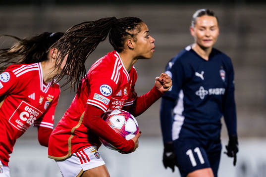 Jéssica Silva of Benfica celebrates