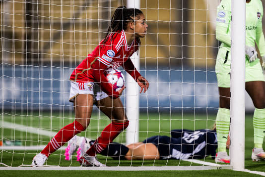 Jéssica Silva of Benfica celebrates