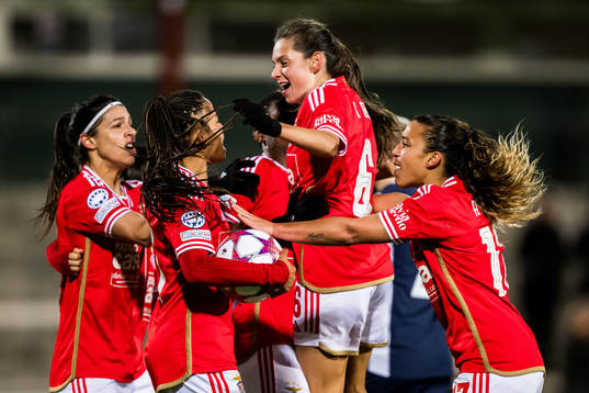 Jéssica Silva of Benfica celebrates