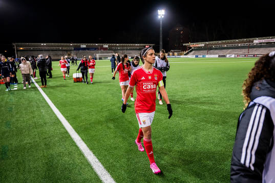 Carole Costa of Benfica looks dejected