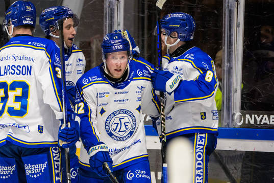 Leksands Kalle Östman jublar