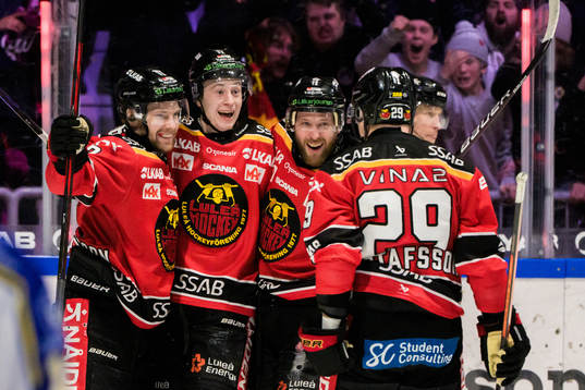 Luleås Einar Emanuelsson, Pontus Andreasson, Linus Omark