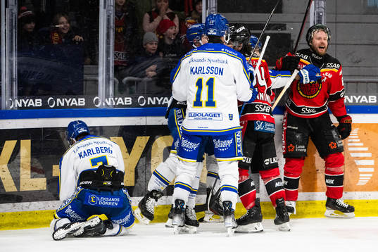 Leksands Marcus Karlberg och Luleås Linus Omark