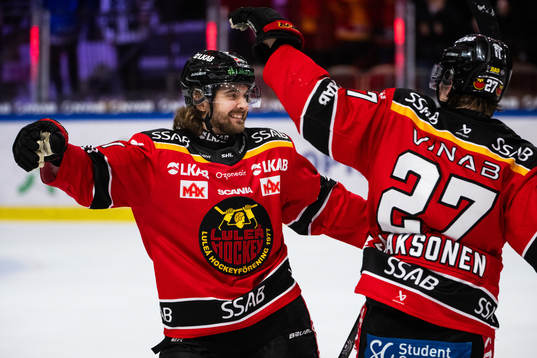 Luleås Adam Brodecki jublar