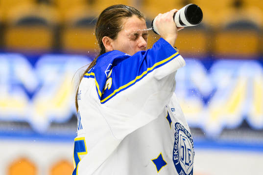 Leksands målvakt Emma Polusny