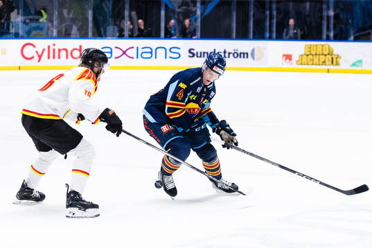 Brynäs Oskar Kvist och Djurgårdens Edvin Hammarlund