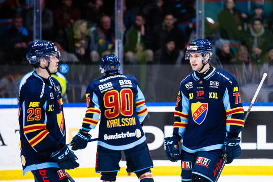 Djurgårdens Axel Andersson, Kevin Karlsson  och Anton