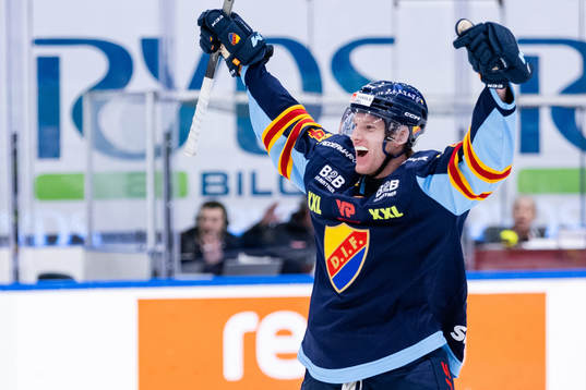 Djurgårdens Edvin Hammarlund jublar