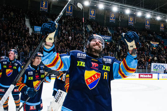 Djurgårdens Ludvig Rensfeldt jublar