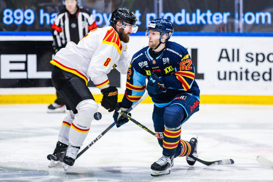 Brynäs Jordie Benn och Djurgårdens Wiktor Nilsson