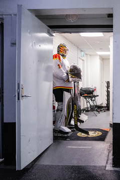 Brynäs målvakt Damian Clara
