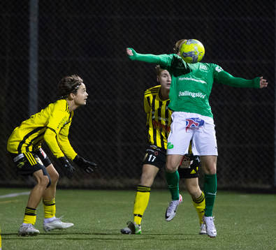 IFK Hässleholms Gustav Winroth i träningsmatchen mellan