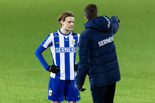 IFK Göteborgs Oscar Pettersson och assisterande tränare