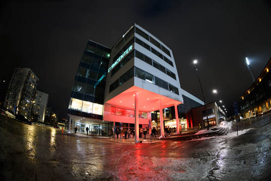 Exteriör vy av Behrn Arena