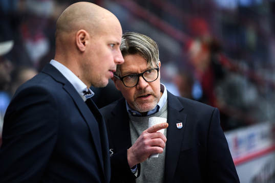 Timrås assisterande tränare Morten Madsen och tränare