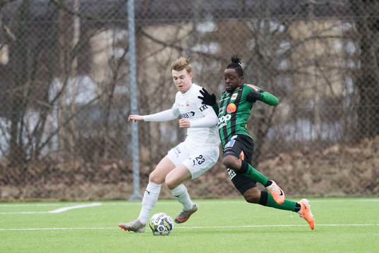 Helsingborgs William Westerlund och Varbergs Yusuf Azeez
