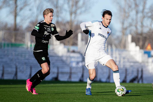 Västerås SKs Marcus Linday och Djurgårdens Albin Ekdal