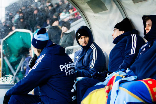Djurgårdens Albin Ekdal (m) och målvakt Jacob Widell