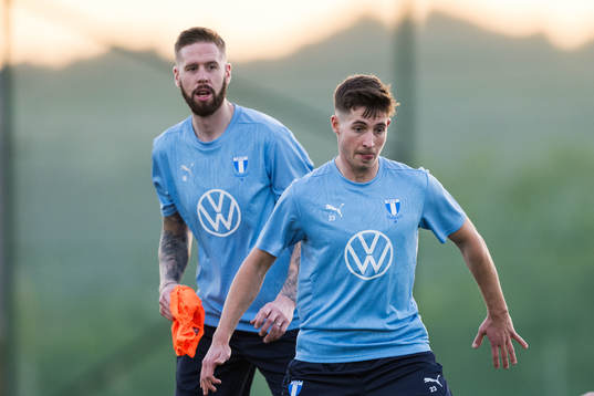 Malmö FFs Pontus Jansson och Lasse Berg Johnsen