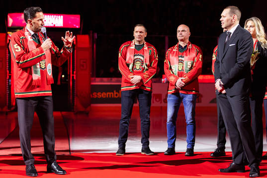 Frölundas Joel Lundqvist och Christian Bäckman