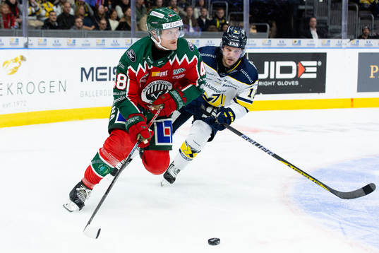 Frölundas Carl Klingberg och HV71s Kalle Maalahti