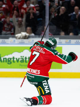Frölundas Henrik Tömmernes jublar